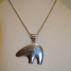 Andy Thomas 15 1/2"  Necklace and Bear Pendant